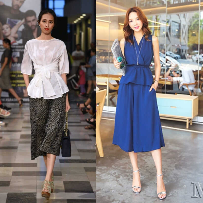 Quần culottes ngắn mặc với áo gì? note ngay 6 kiểu áo sau!