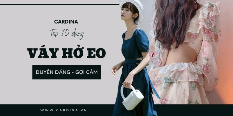 đầm hở eo