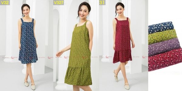 Đầm suông chữ A form rộng thanh lịchLinen Premium  OMEELY FASHION