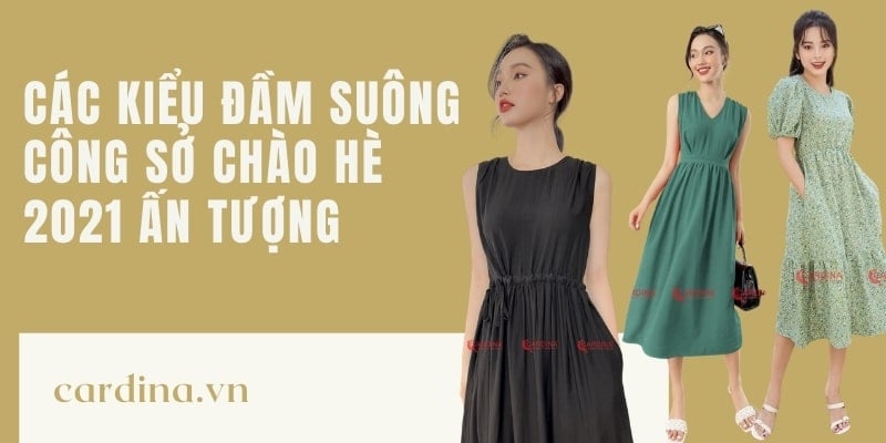 đầm suông công sở