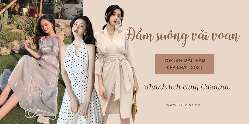 Váy 2 dây Nữ Maxi Cổ Yếm Vải Voan | FM Style