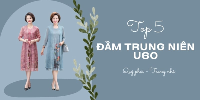 Váy dài trung niên nữ sát nách dáng suông - Hanyza Store