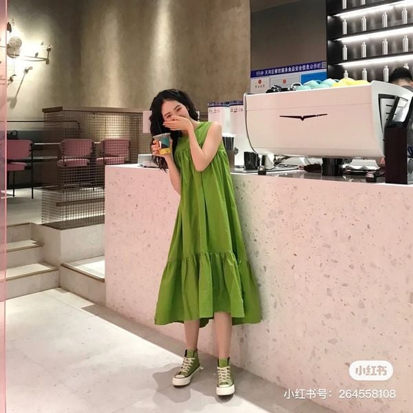 Váy quả bơ xanh váy nữ 2019 hè mới hè dịu dàng ngọt ngào đầm voan siêu cổ  tích  Sản phẩm HOT  Tàu Tốc Hành  Giá Sỉ Lẻ Cạnh Tranh