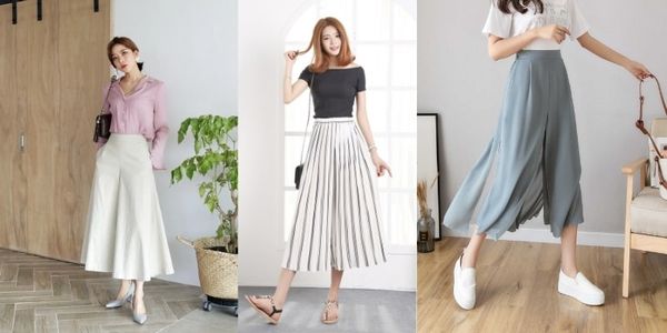 Quần ống rộng giả váy nữ thiết kế lưng cao dáng váy dài qua gối chất liệu  đũi linen siêu nhẹ siêu mát  Shopee Việt Nam