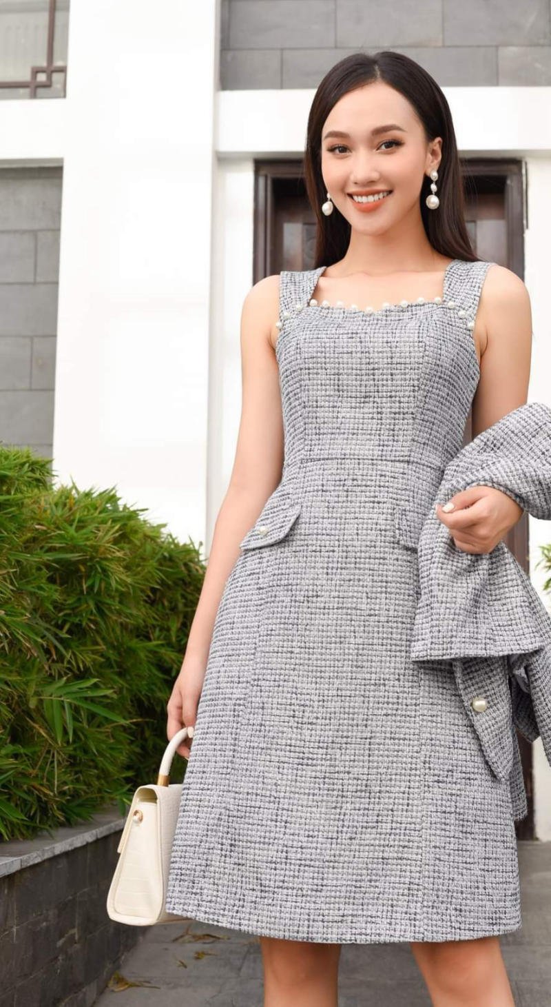 váy dạ tweed