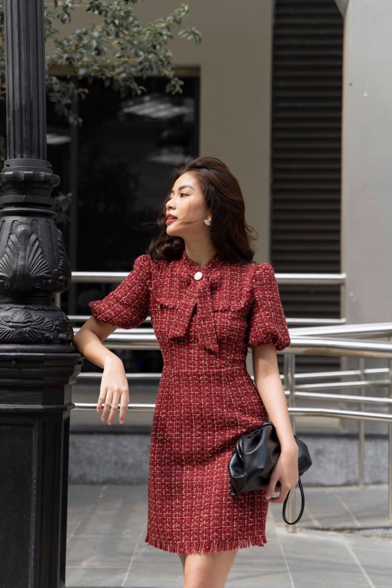 váy dạ tweed