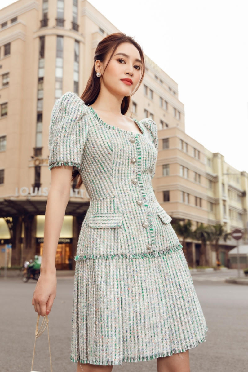 váy dạ tweed