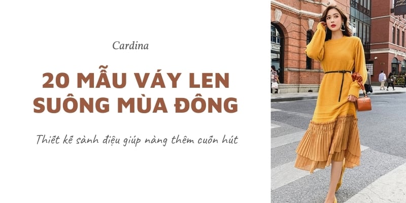 Váy len suông cổ lọ Thiên Lý | Shopee Việt Nam