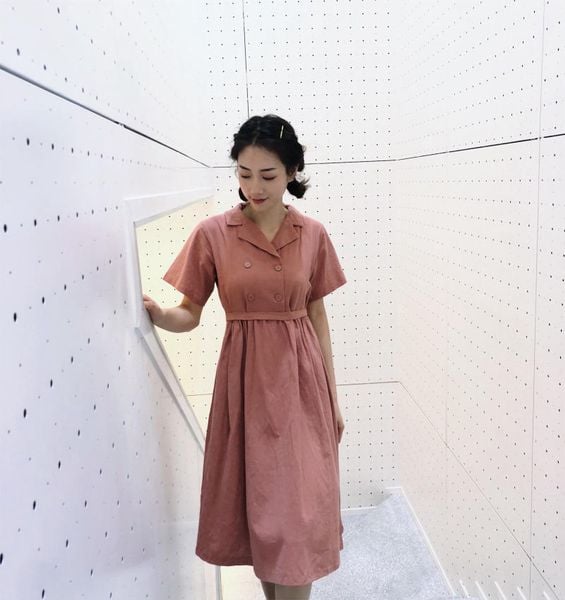 Váy thun màu hồng đất  Linhs Shop  Váy bầu váy Suông  Facebook