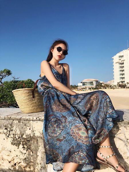 15 mẫu váy đầm maxi đi biển đẹp tôn dáng lên ngôi hè 2020  ALONGWALKER