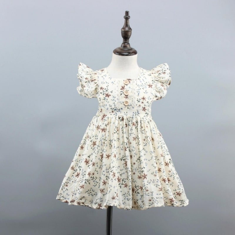 Mua DIYIWEI Váy mùa hè cho bé gái 2023 phiên bản Hàn Quốc váy công chúa mùa  hè cho trẻ em gái lớn váy mùa hè hai mảnh - Màu xanh lá