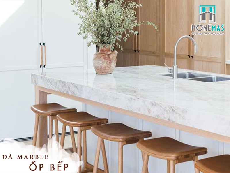 TOP 9+ mẫu đá marble ốp bếp đẹp