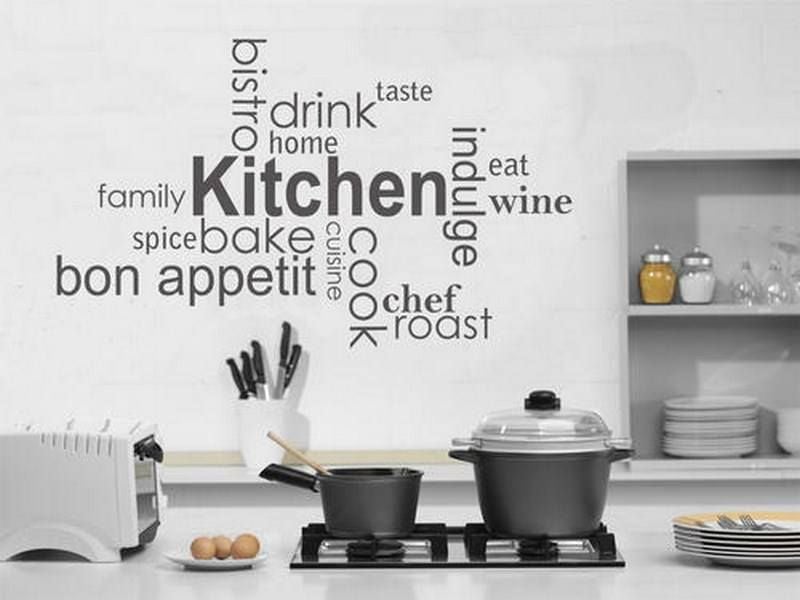 Trang trí nhà bếp đơn giản với Decal dán bếp