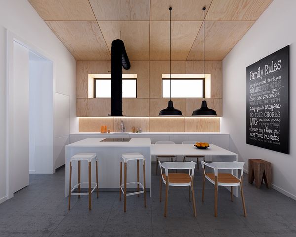 thiết kế nội thất phòng bếp hiện đại