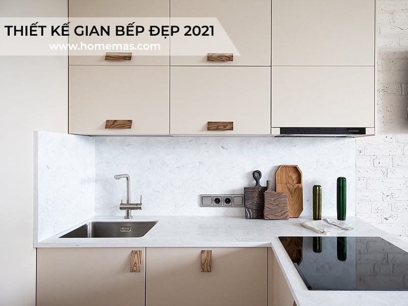 Xu huong thiet ke gian bep dep nam 2021