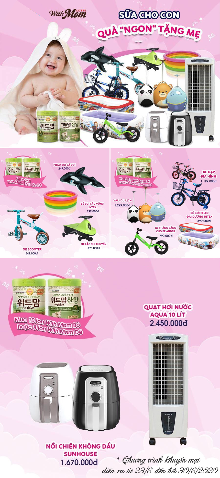 Khuyến mại cực lớn sữa With Mom Hàn Quốc