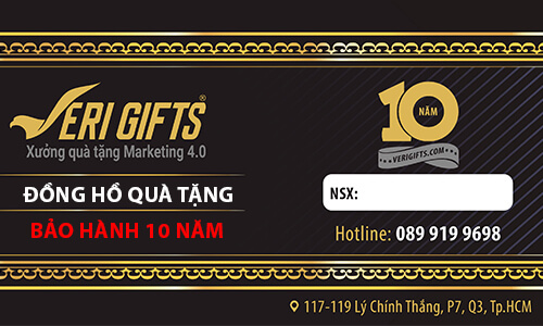 Xưởng đồng hồ treo tường in logo làm quà tặng quảng cáo