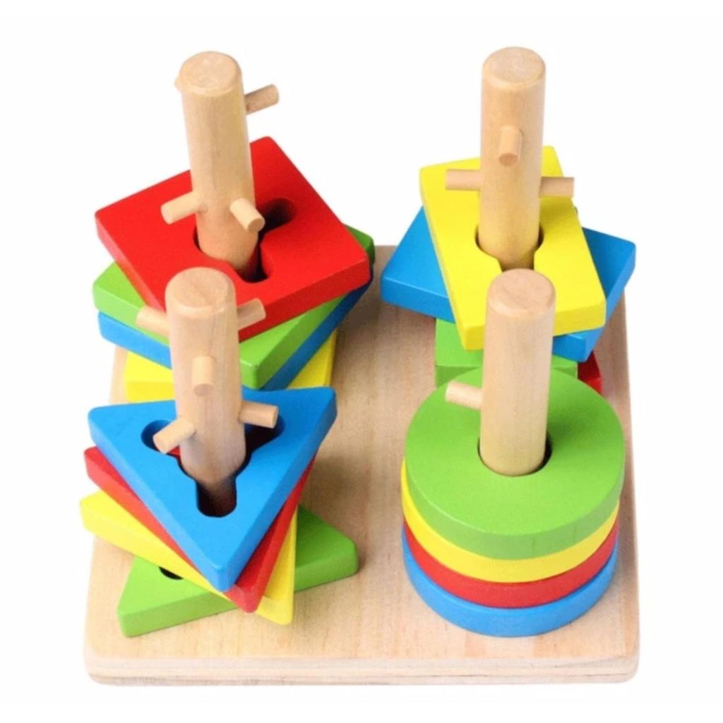 đồ chơi xếp hình bằng gỗ cho trẻ