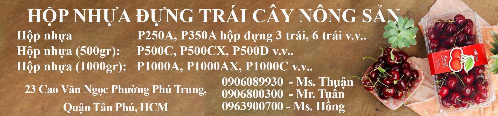 HỘP NHỰA ĐỰNG TRÁI CÂY