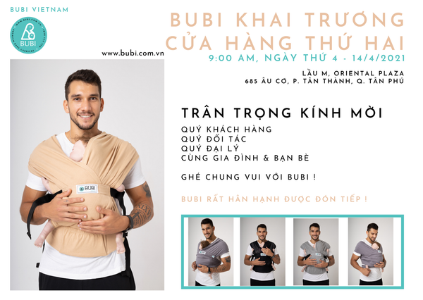 Địu vải BUBI khai trương cửa hàng thứ hai tại Quận Tân Phú