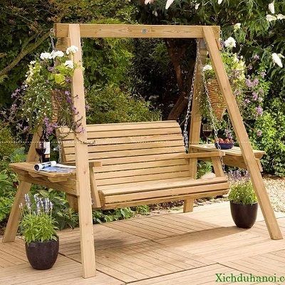 + 35 Mẫu ghế xích đu bằng gỗ ngoài trời cho không gian sân vườn đẹp