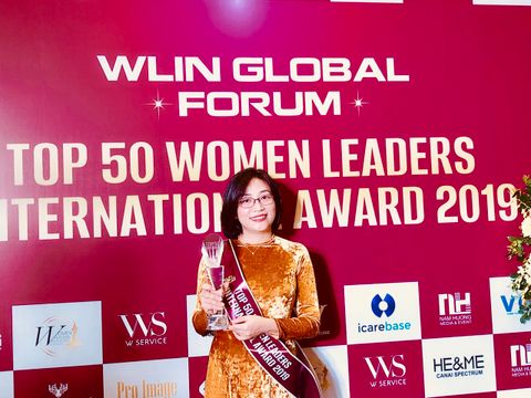 Ms. Nông Vương Phi nhận giải thưởng Top 50 Women Leaders International Awards 2019