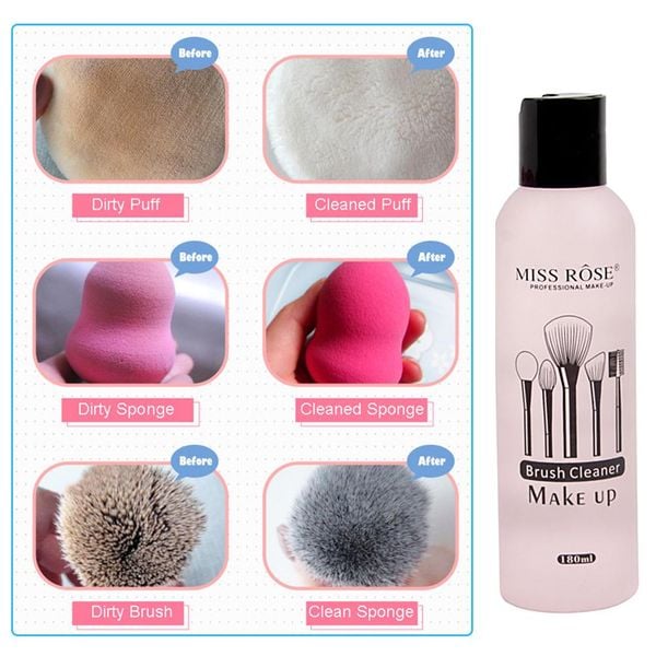 Buy online Miss Rose Professional Makeup Brush Cleaner 180 Ml from
