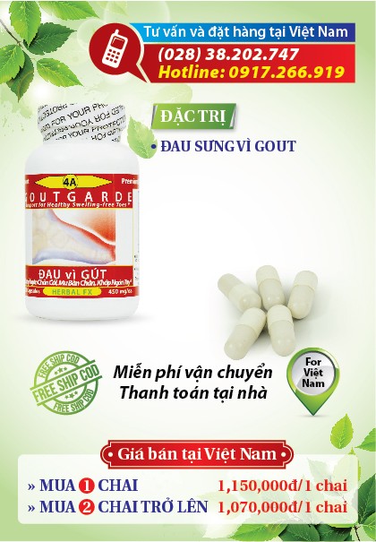 GOUTGARDE Đặc trị bệnh GOUT (GÚT)