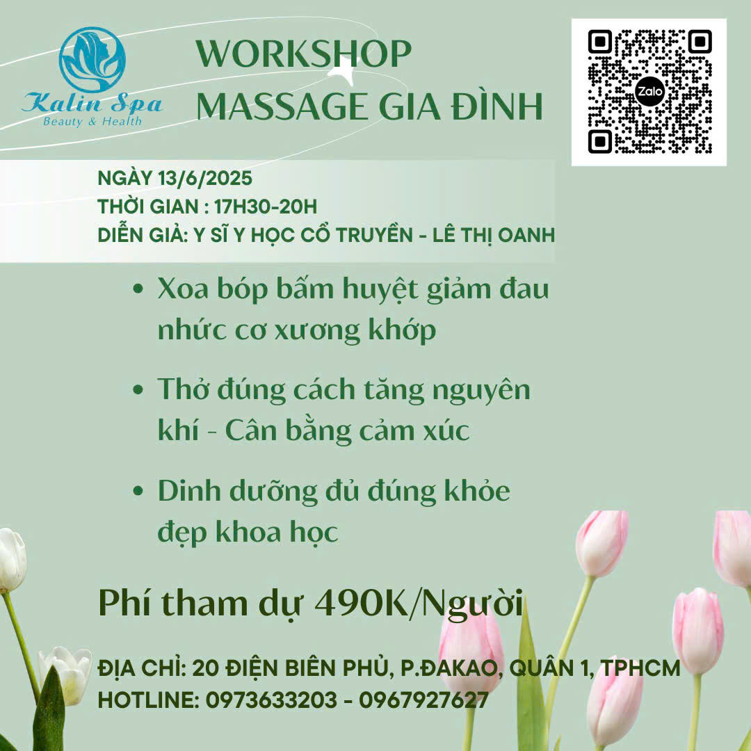 Workshop Massage Gia Đình Nơi Kết Nối Yêu Thương