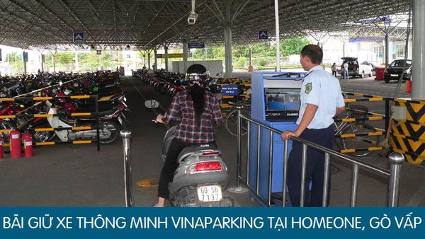Lắp đặt bãi giữ xe thông minh Vinaparking 4.0 tại Trung tâm thương mại HomeOne, Gò Vấp