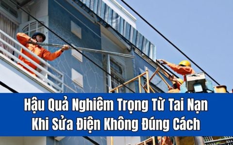 Hậu Quả Nghiêm Trọng Từ Tai Nạn Khi Sửa Điện Không Đúng Cách