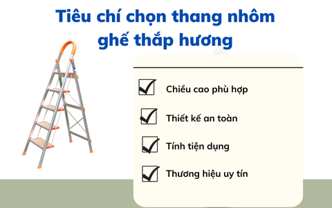 Một số mẫu thang ghế thắp hương được nhiều gia đình tin dùng