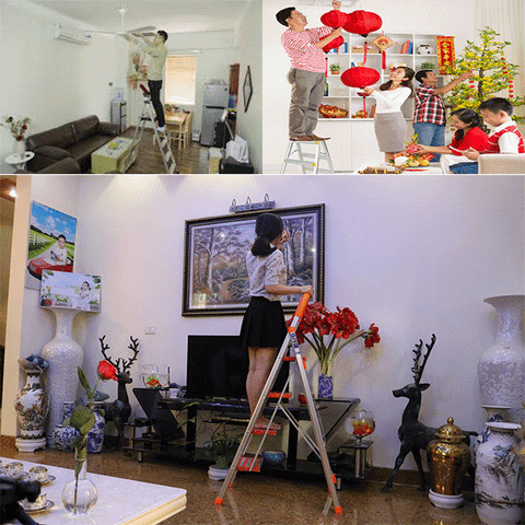 Top 3 thang nhôm Nikawa được gia đình ưa chuộng phục vụ công việc dọn dẹp ngày Tết