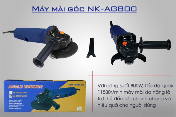 Máy mài góc nikawa nk ag800