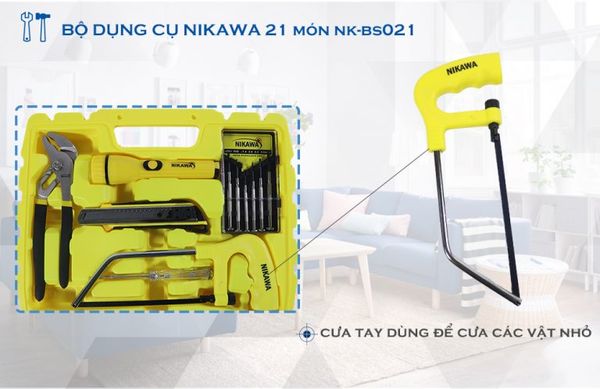 Bộ dụng cụ cầm tay 21 món Nikawa bs 021