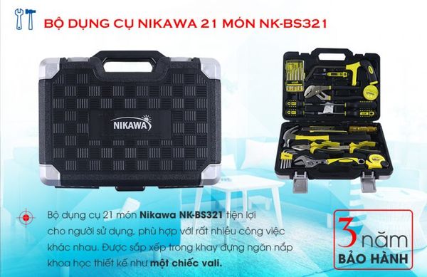 Bộ dụng cụ 21 món Nikawa nk bs321