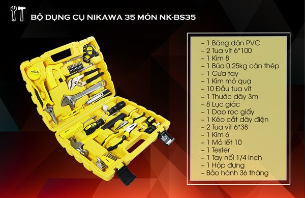 bộ dụng cụ 35 món