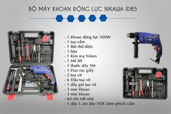 Chi tiết bộ máy khoan động lực NK-ID85