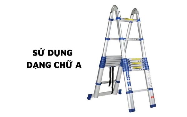 Sử dụng thang rút đôi dạng chữ A