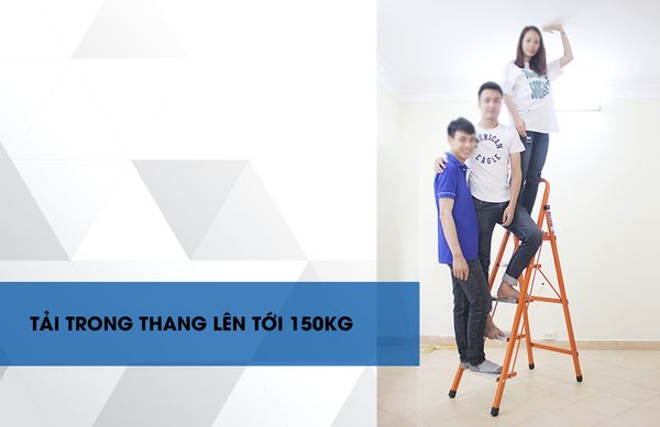 Tải trọng thang lên tới  150kg