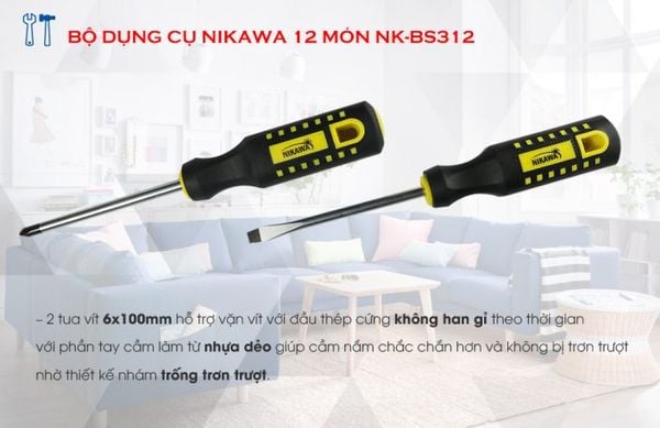 Bộ dụng cụ 12 món Nikawa nk bs312