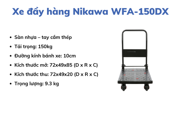 Xe đẩy hàng Nikawa WFA-150DX