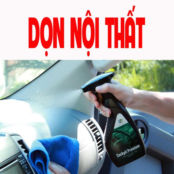 Dọn nội thất ô tô chuyên nghiệp sử dụng sản phẩm nextzett CHLB ĐỨC