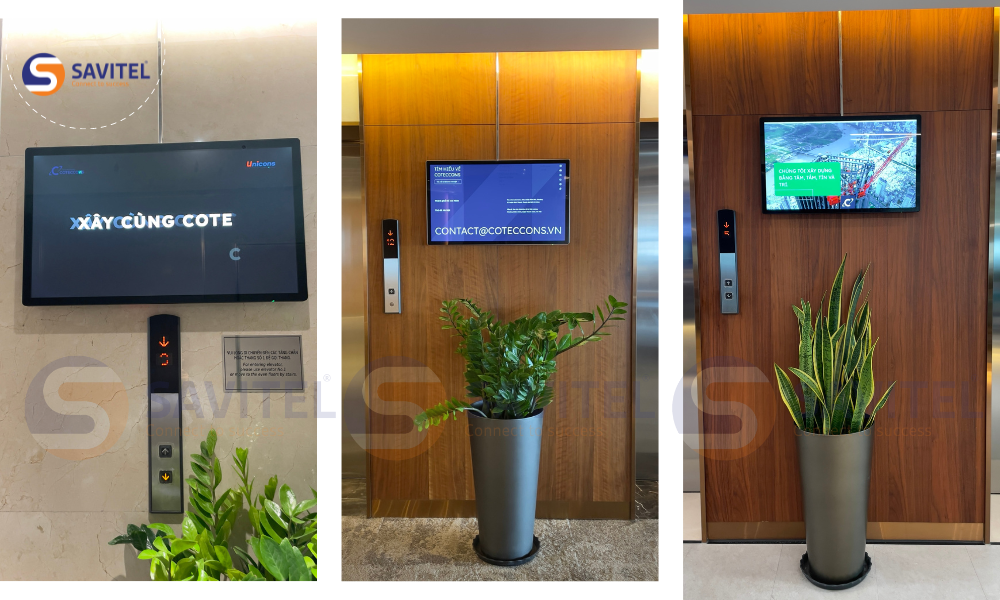 SAVITEL Triển Khai Màn Hình Quảng Cáo Tại Coteccons Office Tower