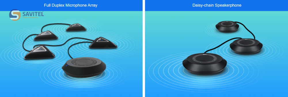 Mảng Micro Full Duplex Và Loa Ngoài Kết Nối Chuỗi
