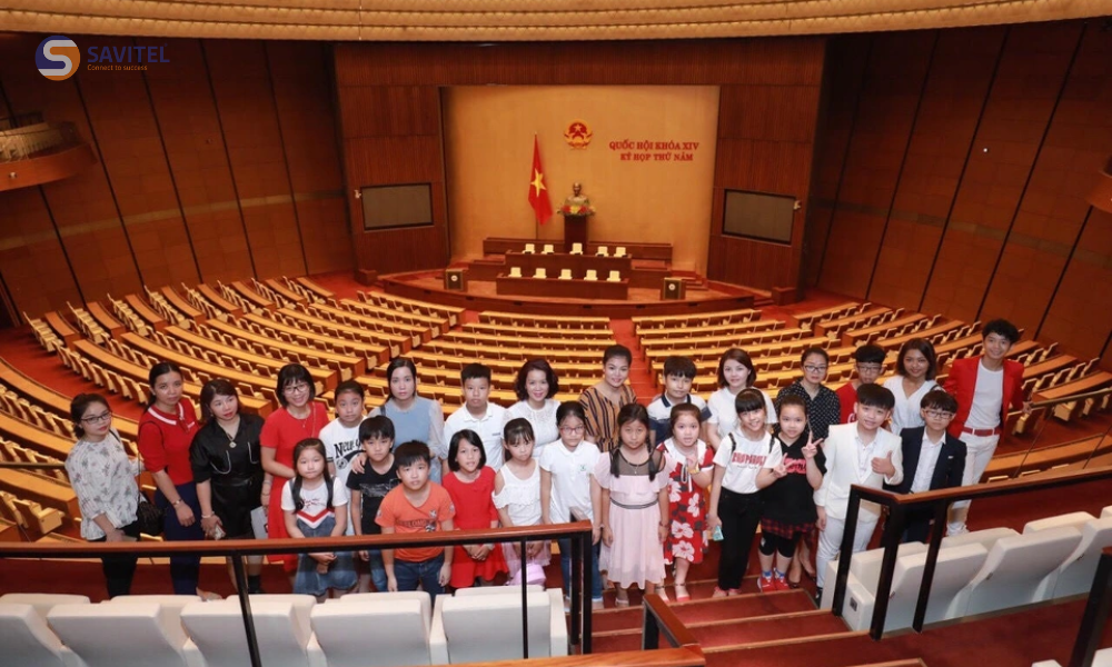 Tham quan phòng họp Quốc Hội
