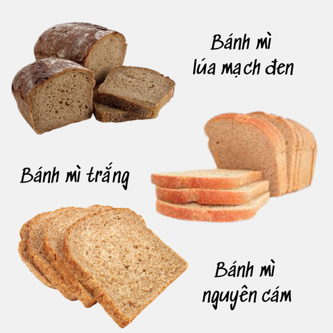 So sánh dinh dưỡng có trong các loại bánh mì