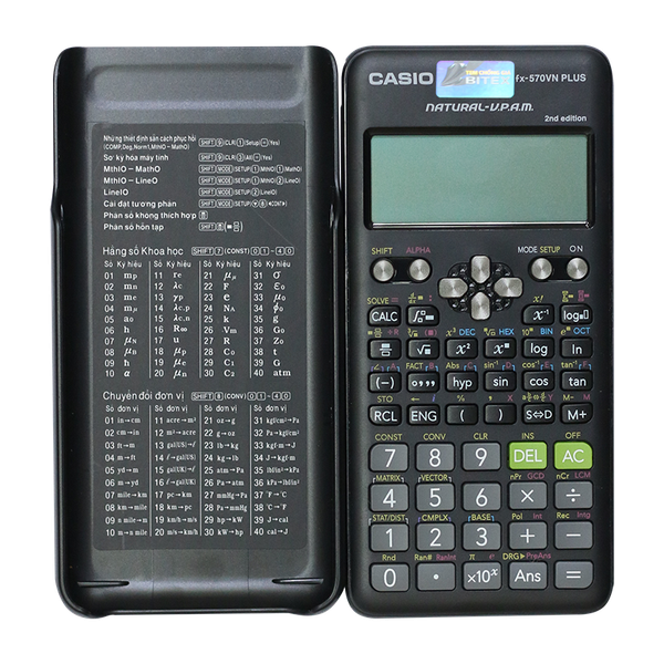 Casio FX 570VN PLUS: Với màn hình lớn và các tính năng nâng cao, Casio FX 570VN Plus giúp bạn thực hiện các phép tính phức tạp và giải quyết các vấn đề toán học một cách nhanh chóng và chính xác. Nó cũng cung cấp nhiều tính năng hữu ích như phương trình, bảng băm số và khả năng lập trình để giải quyết các vấn đề phức tạp trong lĩnh vực kỹ thuật và khoa học.