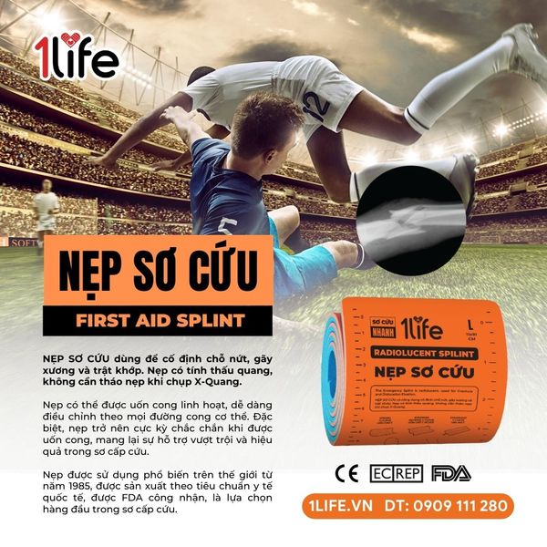 Nẹp Sơ Cứu Thấu Quang 1Life – Giải Pháp Đột Phá Trong Cố Định Chấn Thương