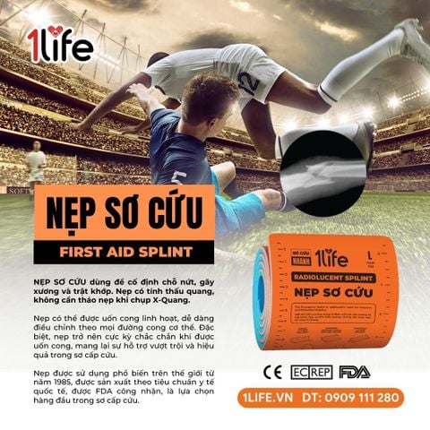 Nẹp Sơ Cứu Thấu Quang 1Life – Giải Pháp Đột Phá Trong Cố Định Chấn Thương